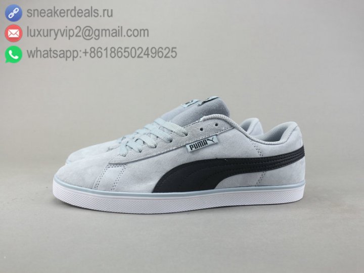 Puma Urban Plus SD Low Men Shoes Light Blue Leather Black Size 40-44